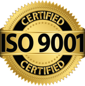 ISO 9001 certified seal